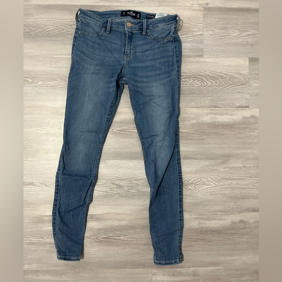 Hollister low rise advanced stretch light blue Jean leggings size 7 / 28 regular - Picture 6 of 10